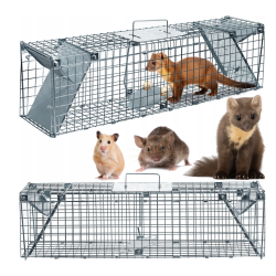 JohnGreen Cage de capture à deux portes pour martres et rats