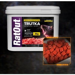 RatOut Blocs au brodifacoum contre rats et souris 3 kg