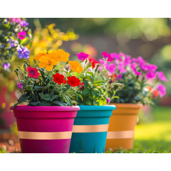 Ruban de cuivre NO PEST anti limaces autour des pots de fleurs