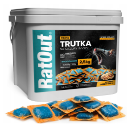 RatOut Appât en pâte contre rats et souris 2,5 kg