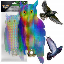 NO PEST Chouette holographique répulsive contre les oiseaux