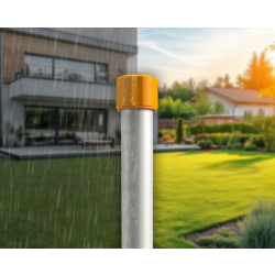 NO PEST Seismic Sonic répulsif pour taupes installé dans le jardin