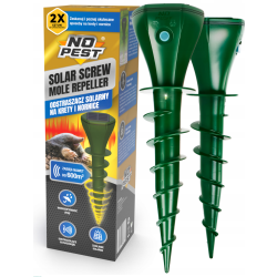 Lot de 2 répulsifs solaires pour taupes et campagnols