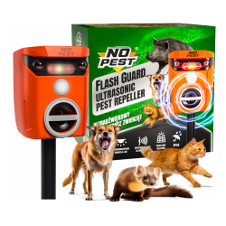NO PEST répulsif ultrasonique contre chats et martres