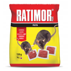 RATIMOR 150 g appât en pâte au Bromadiolone pour rats et souris